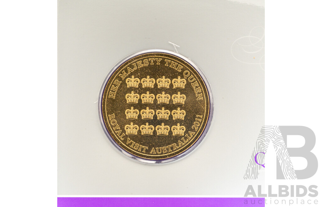 Australian RAM 2011 Five Dollar Coin, QE2 Visit