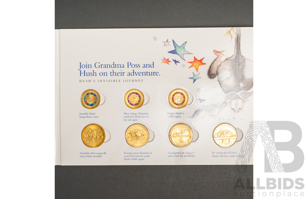Two Australian RAM Coin Sets, 2019 Mr Squiggle and 2017 Possum Magic