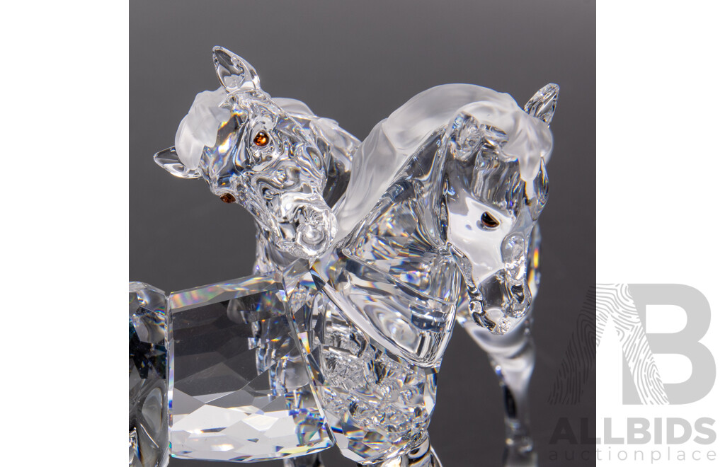 Swarovski Austrian Crystal Foals Figure in Original Box and Packaging