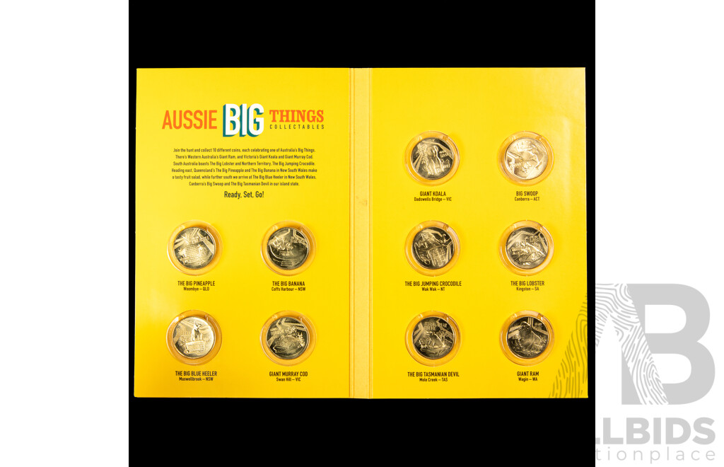 Australian RAM 2023 Ten UNC One Dollar Coin Set, Aussie Big Things