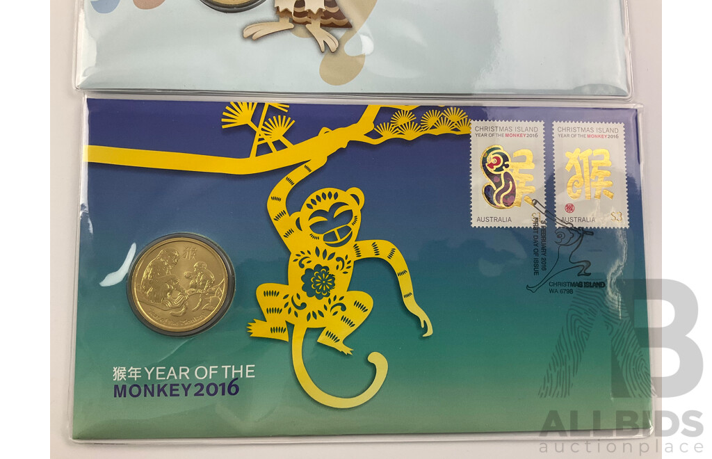 Three Australian PNCs Including 2005 Australian Open, 2010 World Expo, 2010 Shanghai World Expo, 2016 Year of the Monkey