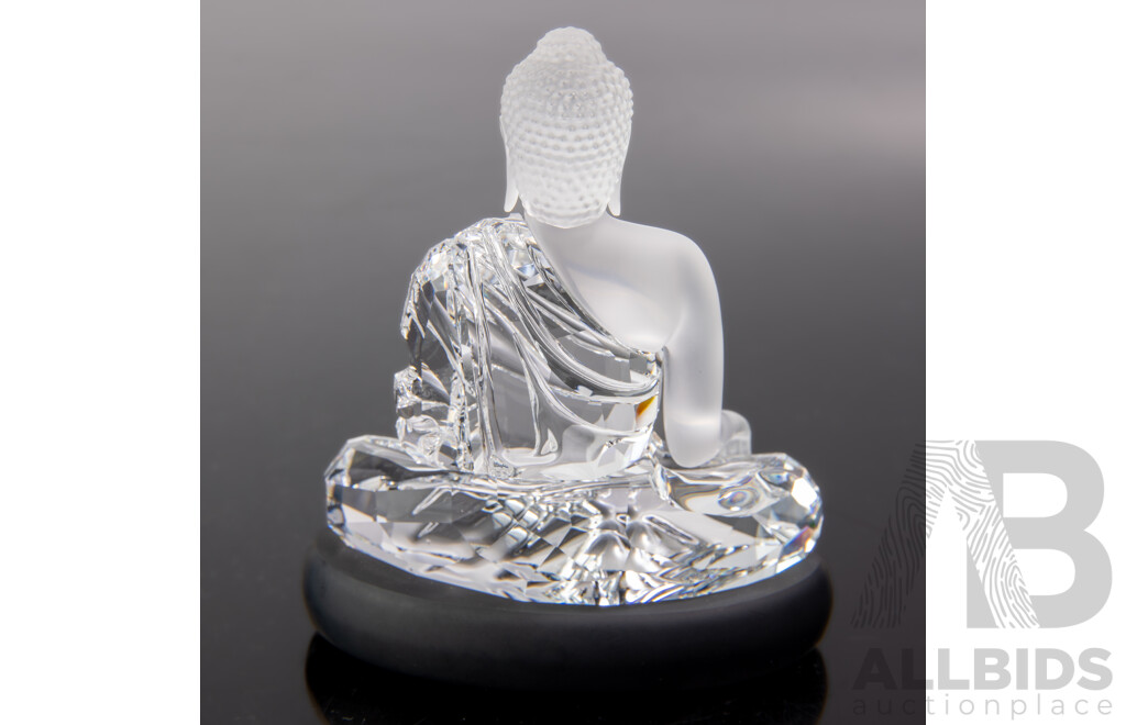 Swarovski Austrian Crystal Buddha Figure in Original Box and Packaging