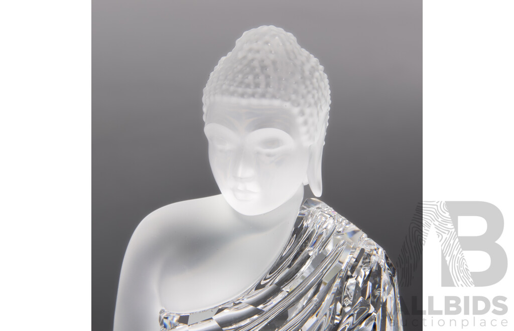 Swarovski Austrian Crystal Buddha Figure in Original Box and Packaging
