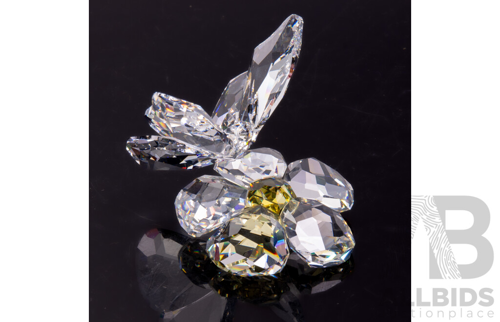 Swarovski Austrian Crystal Butterfly Figurine in Original Box and Packaging