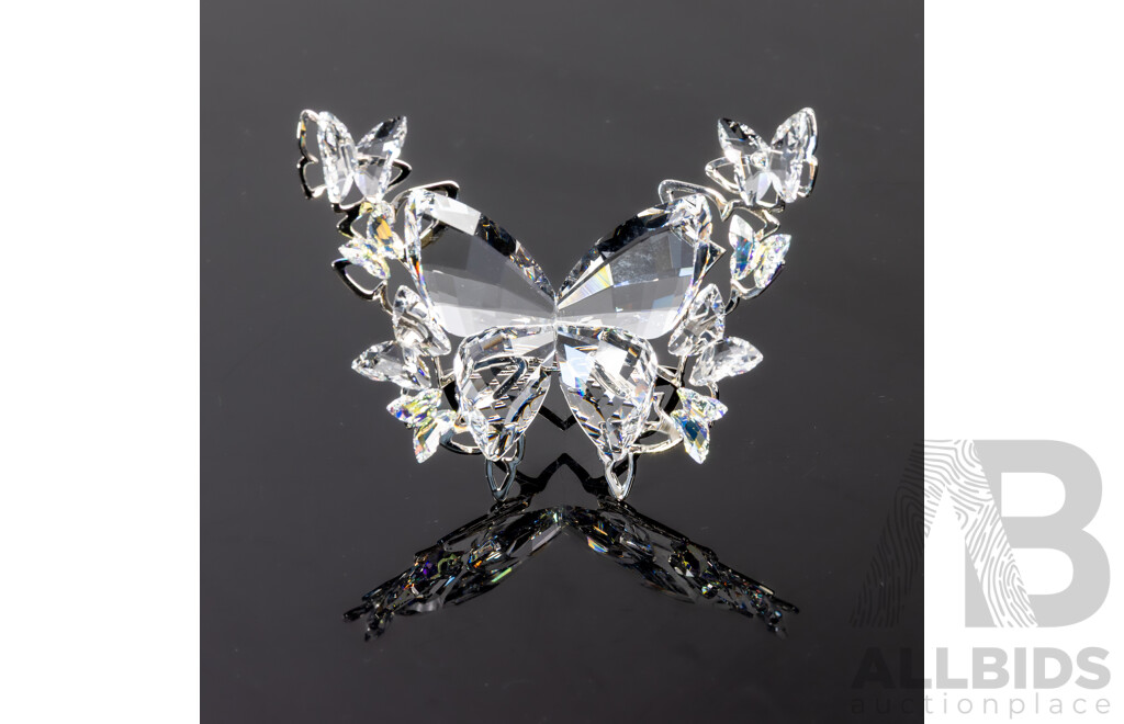 Swarovski Austrian Crystal Butterfly Figure in Original Box and Packaging