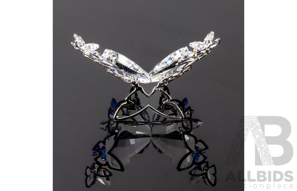 Swarovski Austrian Crystal Butterfly Figure in Original Box and Packaging