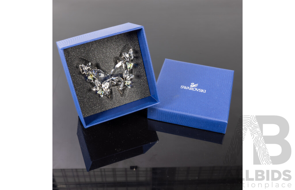 Swarovski Austrian Crystal Butterfly Figure in Original Box and Packaging