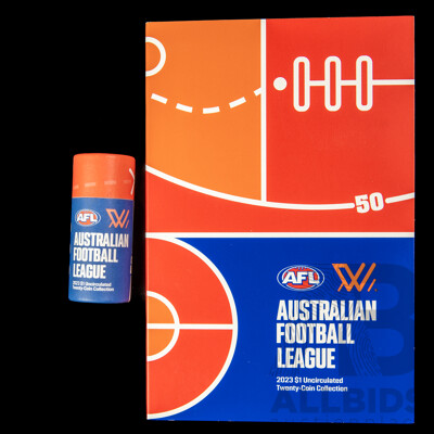 Australian 2023 AFL One Dollar Coin Collection and Folder