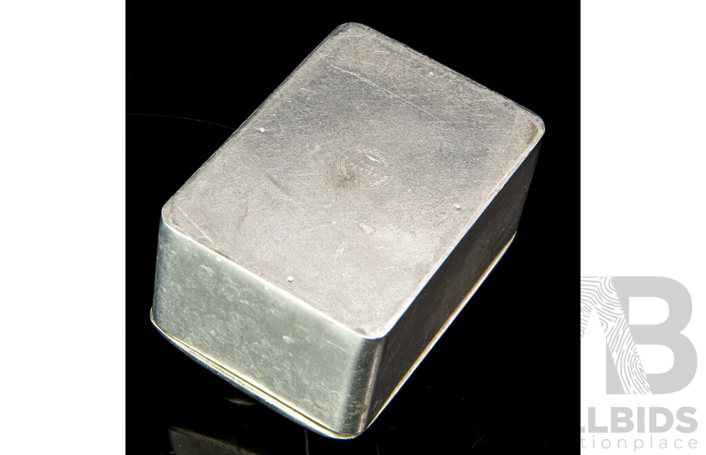 Seagull Pugwash Canada Fine Pewter Trinket Box with Cat with FW Cultured Pearl Necklace & Brooch