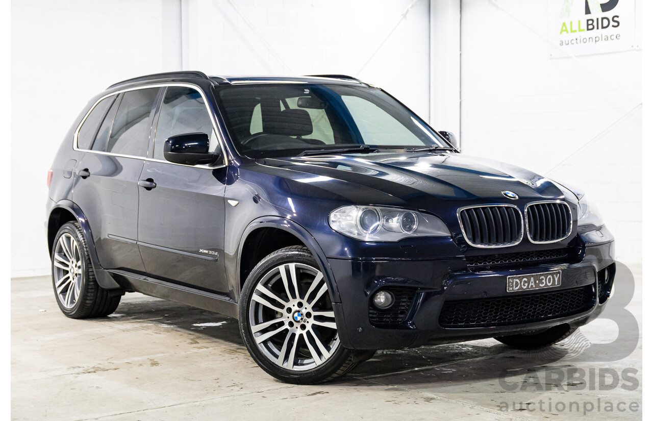 2/2013 BMW X5 Xdrive 30d M Sport E70 MY12 UPGRADE 4d Wagon Carbon Black Metallic Turbo Diesel 3.0L