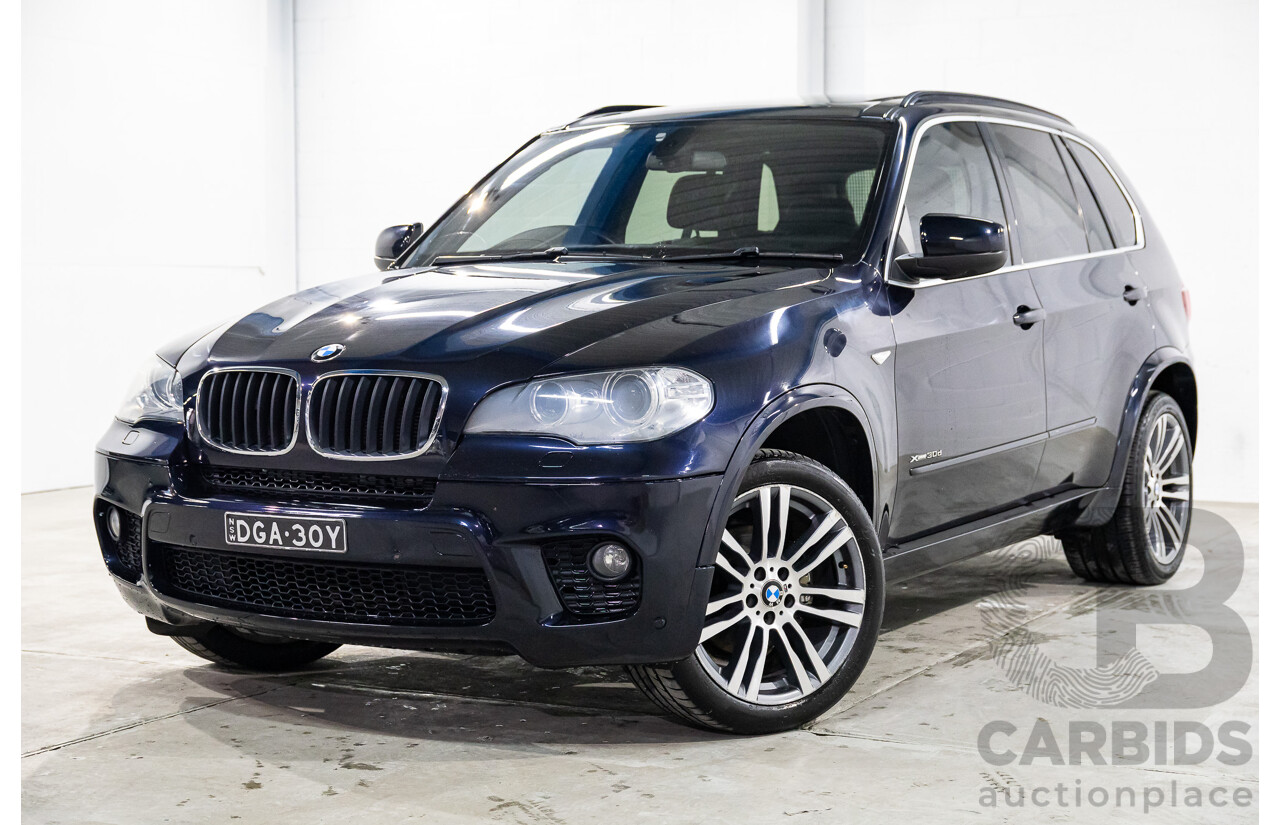 2/2013 BMW X5 Xdrive 30d M Sport E70 MY12 UPGRADE 4d Wagon Carbon Black Metallic Turbo Diesel 3.0L