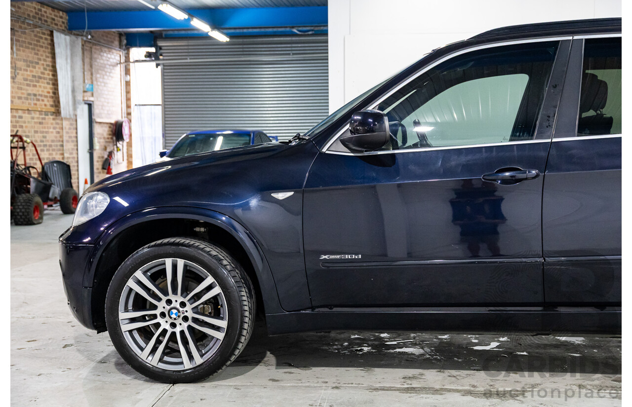 2/2013 BMW X5 Xdrive 30d M Sport E70 MY12 UPGRADE 4d Wagon Carbon Black Metallic Turbo Diesel 3.0L