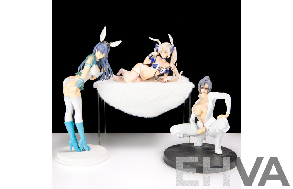Collection Four Japanese Adult Hentai Anime Risqué Girly Figures Including Yukishiro Fuyuka Example