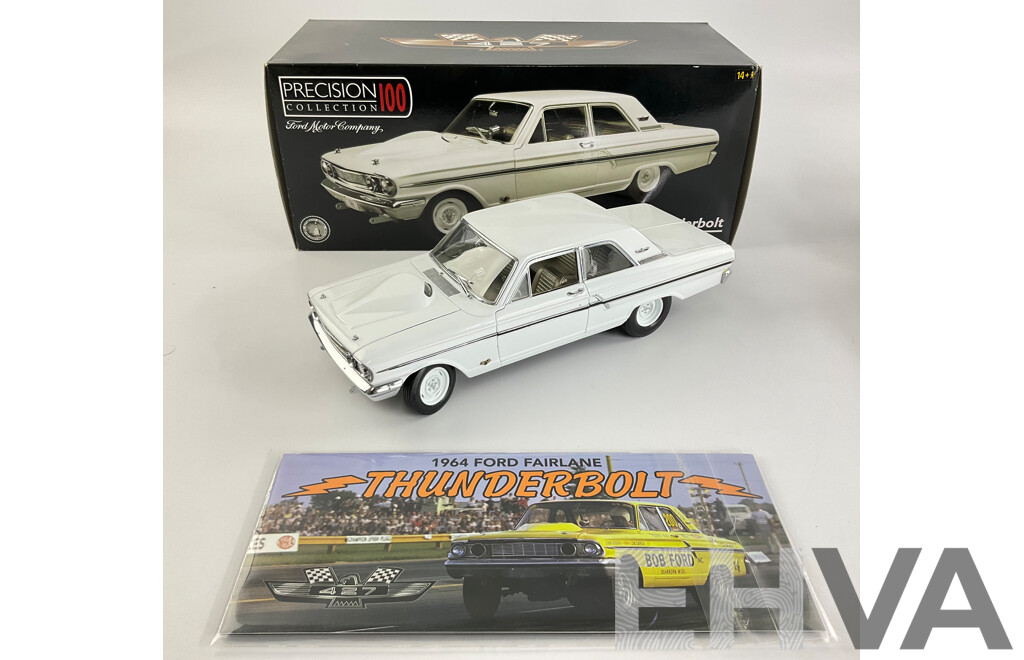 Boxed Precision 100 Diecast 1964 Ford Fairlane Thunderbolt, 1:18 Scale