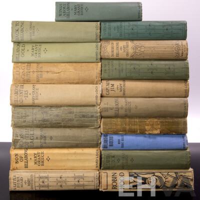 Collection Vintage Mary Grant Bruce Childrens Books, All Embossed Hardcovers