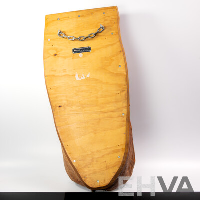 Fantastic Hand Made Australian Mirror in Mumbulla Red Gum by John Boland, Mogo Studio 1994