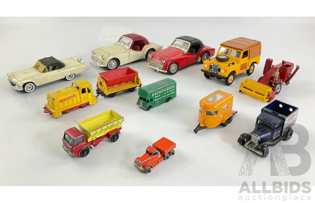 Collection of Diecast Vehicles Including Saico, Corgi, Matchbox - Various Scales