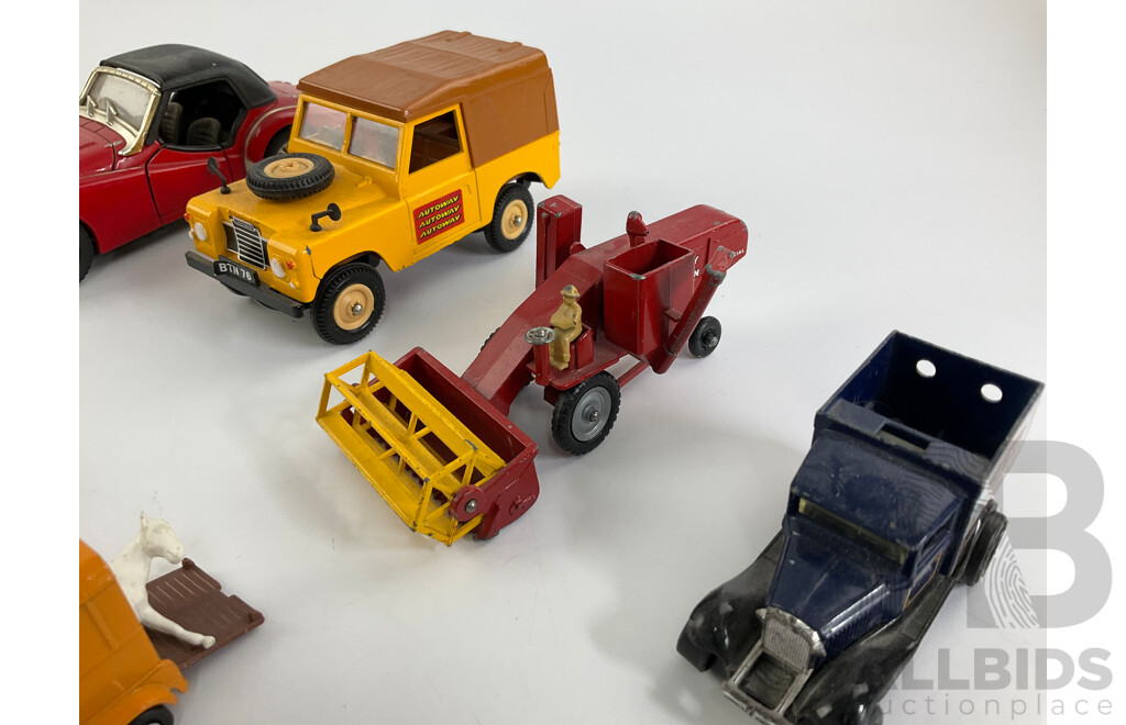 Collection of Diecast Vehicles Including Saico, Corgi, Matchbox - Various Scales