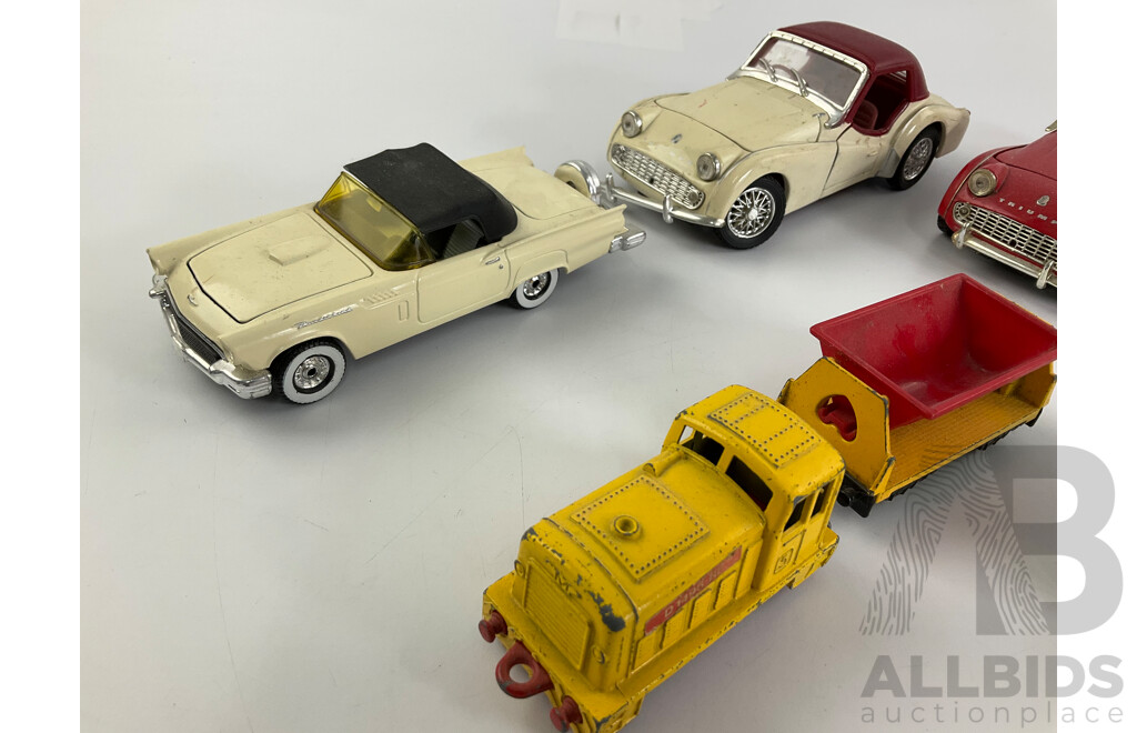 Collection of Diecast Vehicles Including Saico, Corgi, Matchbox - Various Scales
