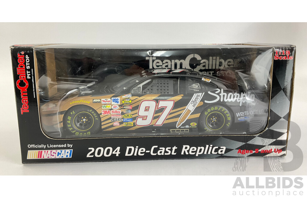 Boxed Team Caliber Pit Stop Diecast 2004 Ford Taurus, Kurt Busch, 1:18 Scale