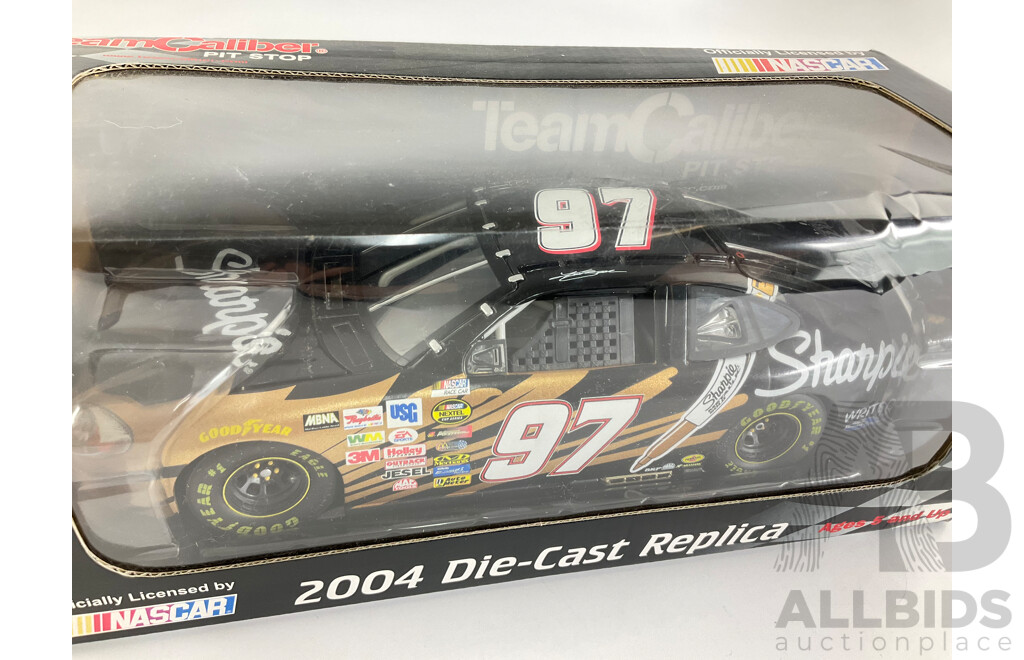 Boxed Team Caliber Pit Stop Diecast 2004 Ford Taurus, Kurt Busch, 1:18 Scale