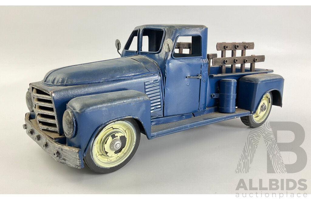 Pressed Steel Display Pickup Truck