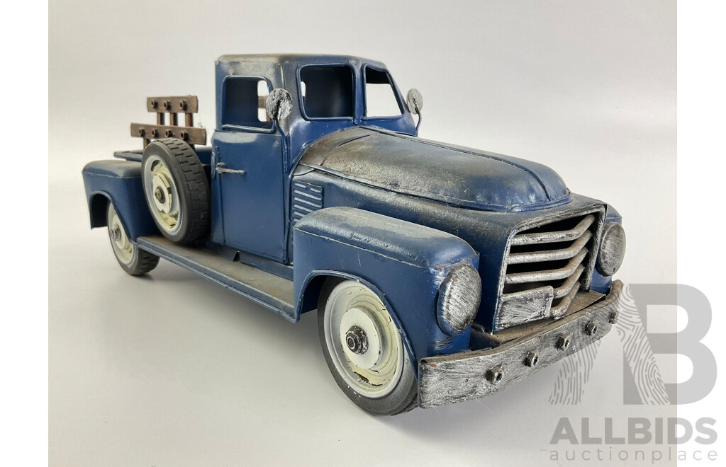 Pressed Steel Display Pickup Truck
