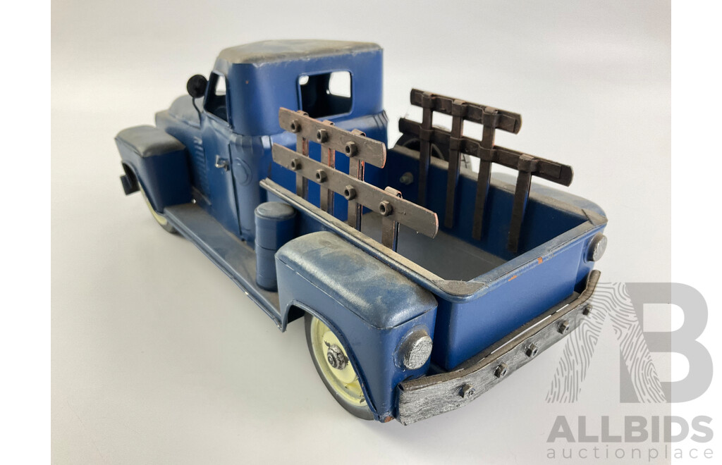 Pressed Steel Display Pickup Truck