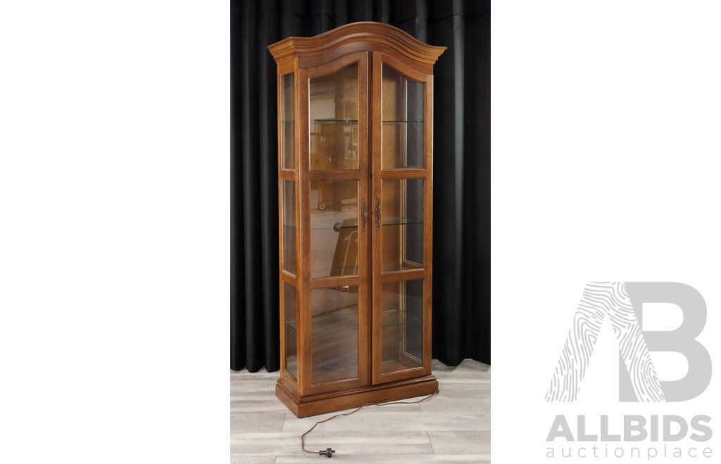 Timber Dome Top Display Case