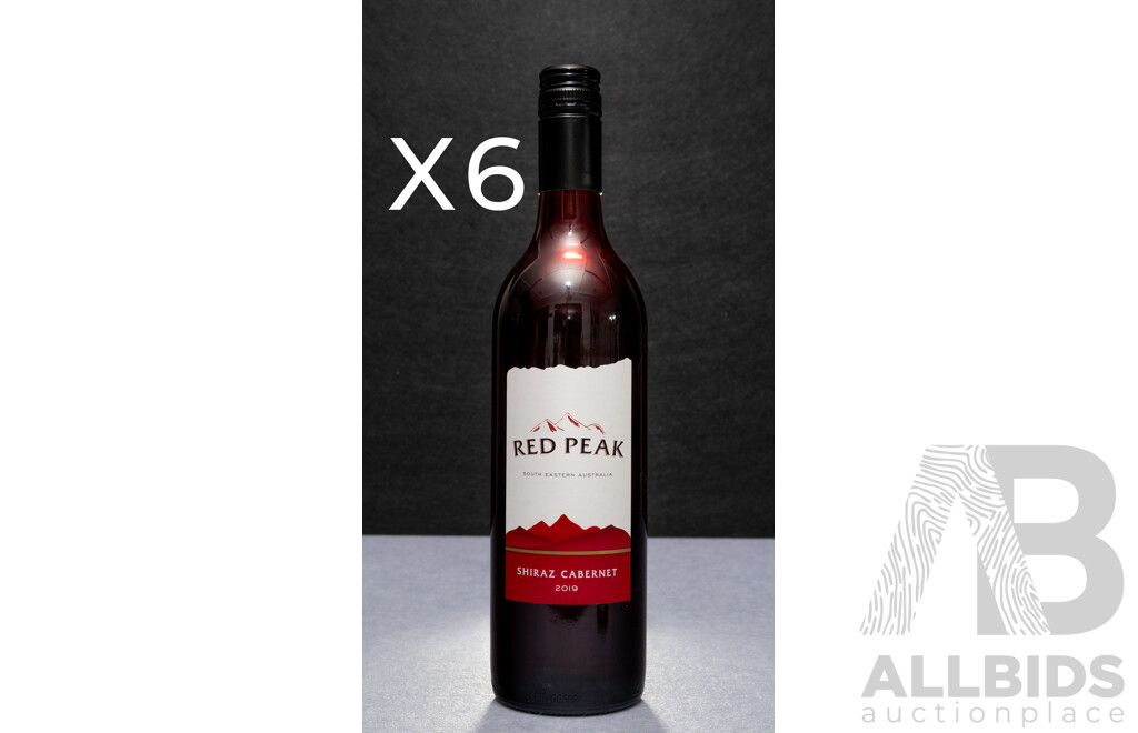 Red Peak Shiraz Vintage 2019 X 6