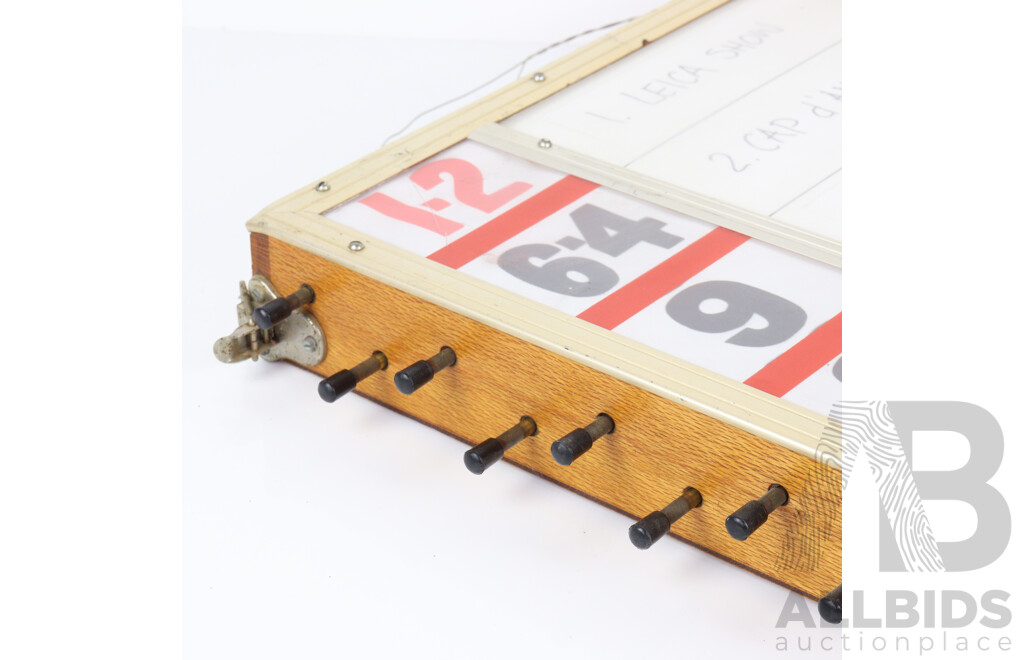 Vintage Timber Greyhound Bookies Board