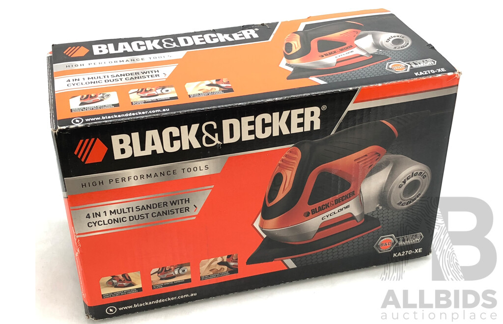 Black & Decker 4 in 1 Multisander with Cyclonic Dust Canister