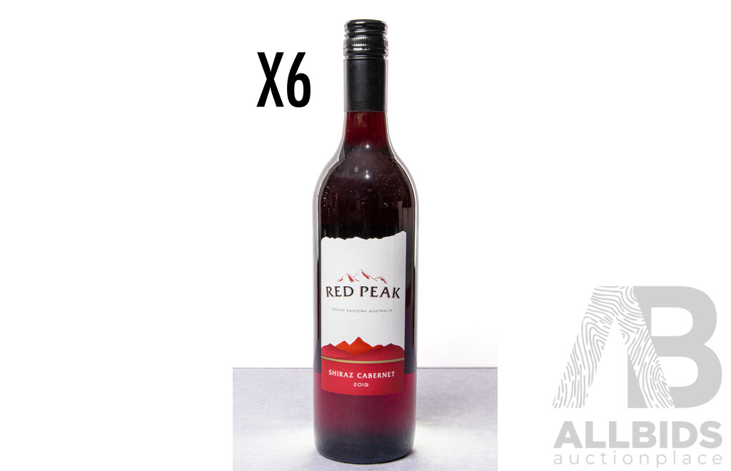 Six Bottles Red Peak Shiraz Cabernet Vintage 2019 (6)