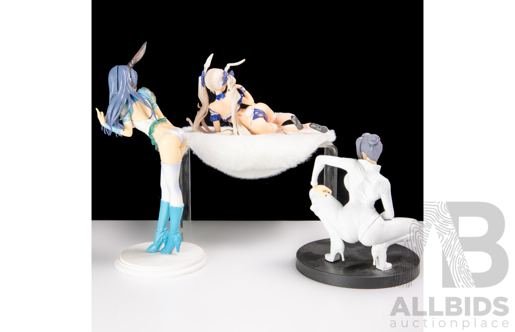 Collection Four Japanese Adult Hentai Anime Risqué Girly Figures Including Yukishiro Fuyuka Example