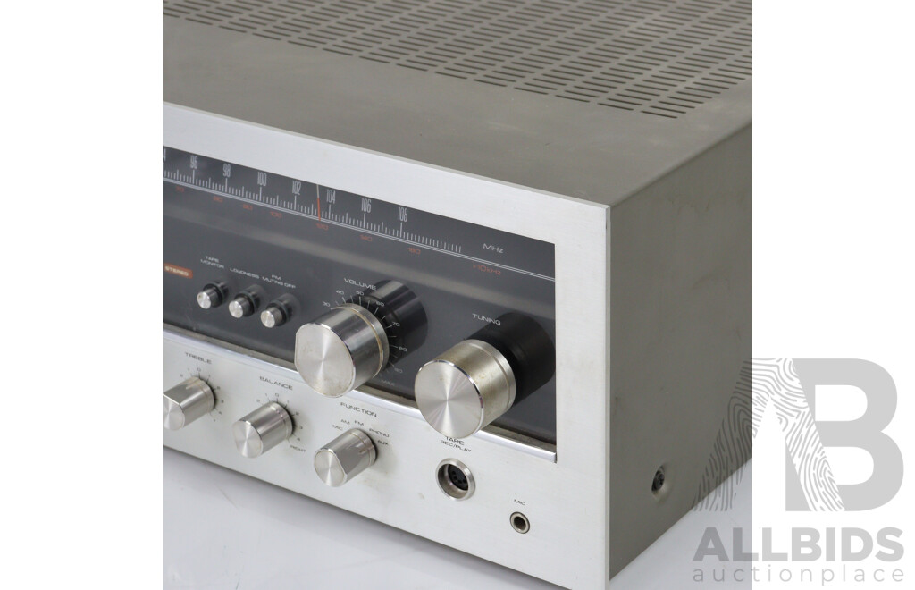 Retro Pioneer Stereo Receiver SX5000, Pioneer Stereo Cassette Tape Deck CT F 500 with Pair Pioneer Model CS 100A Speakers