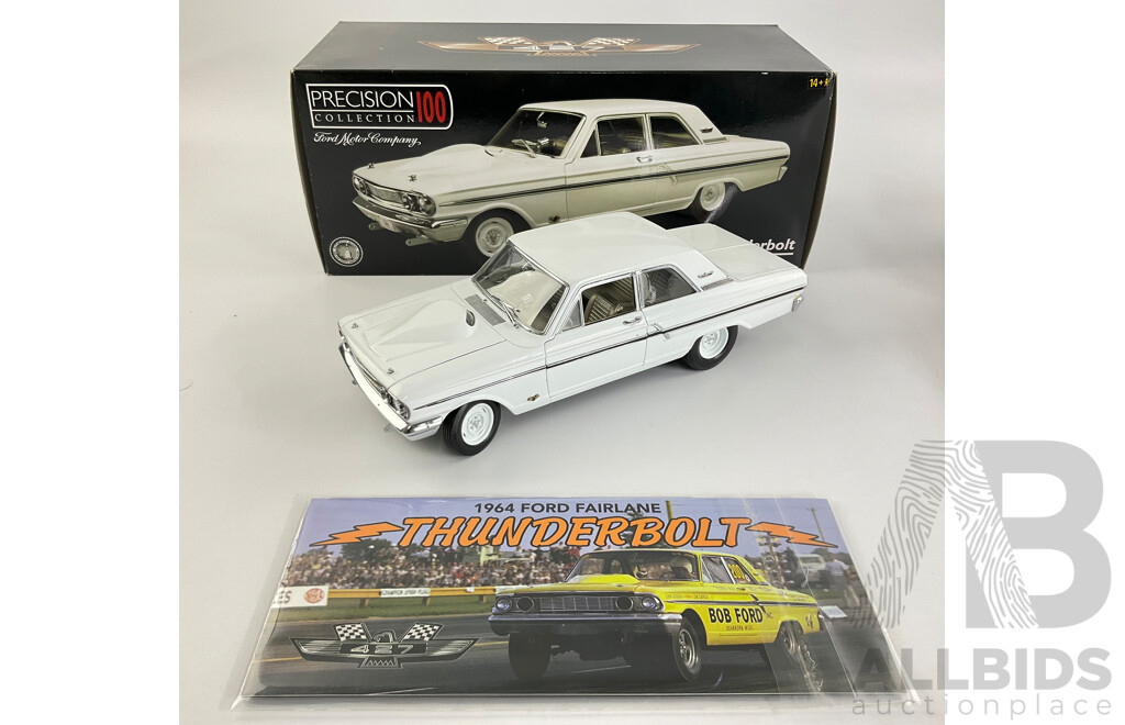 Boxed Precision 100 Diecast 1964 Ford Fairlane Thunderbolt, 1:18 Scale