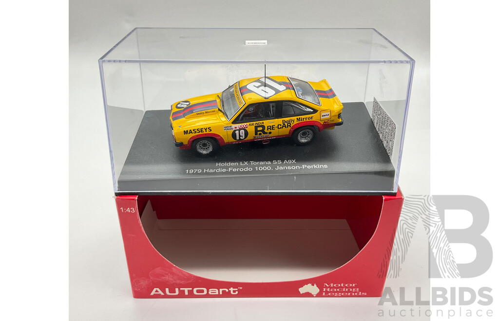 Boxed Autoart/Biante Motor Racing Legends Holden LX Torana SS A9X 1979 Hardie-Ferodo 1000, Janson-Perkins, 1:43 Scale