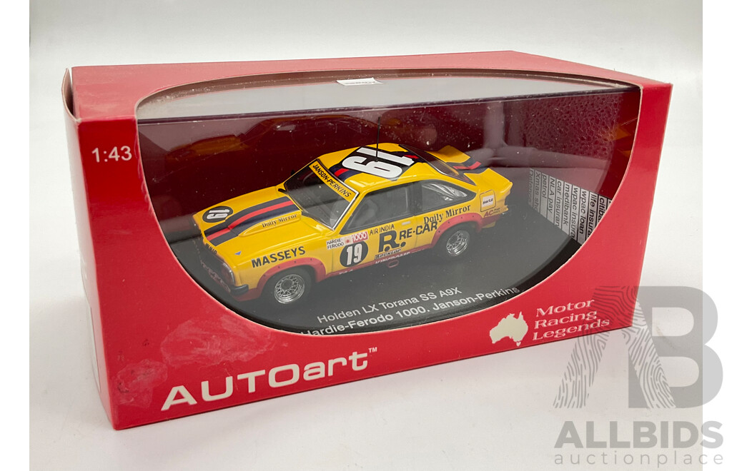 Boxed Autoart/Biante Motor Racing Legends Holden LX Torana SS A9X 1979 Hardie-Ferodo 1000, Janson-Perkins, 1:43 Scale
