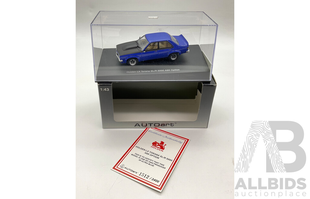 Boxed Autoart/Biante Holden LX Torana SL/R 5000 A9X Option, 1:43 Scale