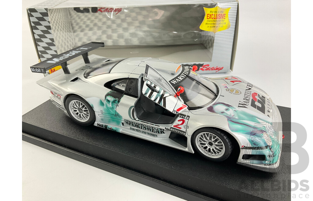 Boxed Maisto GT Racing Diecast Mercedes CLK-GTR, 1:18 Scale
