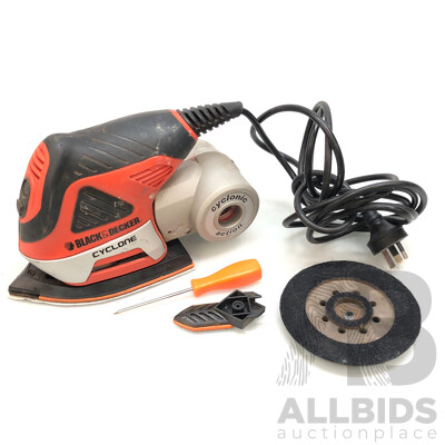 Black & Decker 4 in 1 Multisander with Cyclonic Dust Canister