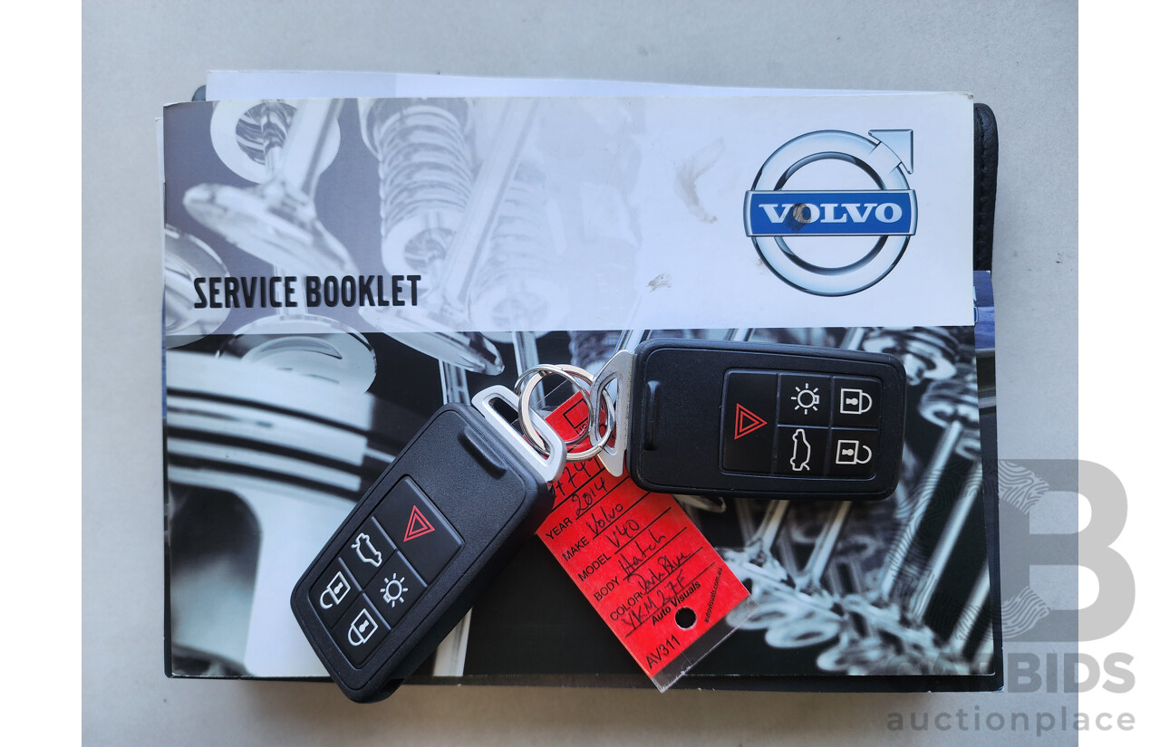 1/2015 Volvo V40 D4 Luxury M MY14 5d Hatchback Blue 2.0L