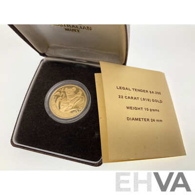 Australian RAM 1980 Gold Two Hundred Dollar Proof Coin, Australian Koala Bear .916