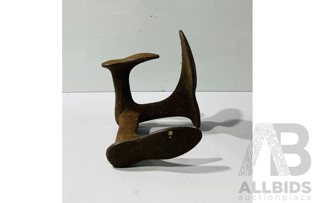 Antique Cast Iron Shoe Larce