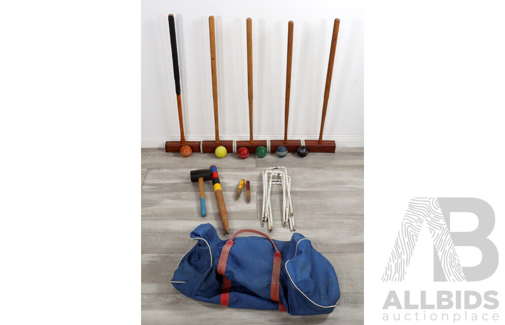 Set of Croquet Equipment