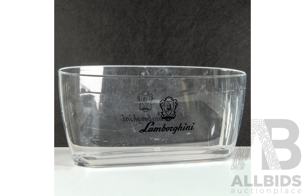Lamborghini Wines Gift Pack Inc Two Bottle Lucite Branded Bucket, Six Flutes, Champagne Stopper and Gift Bag