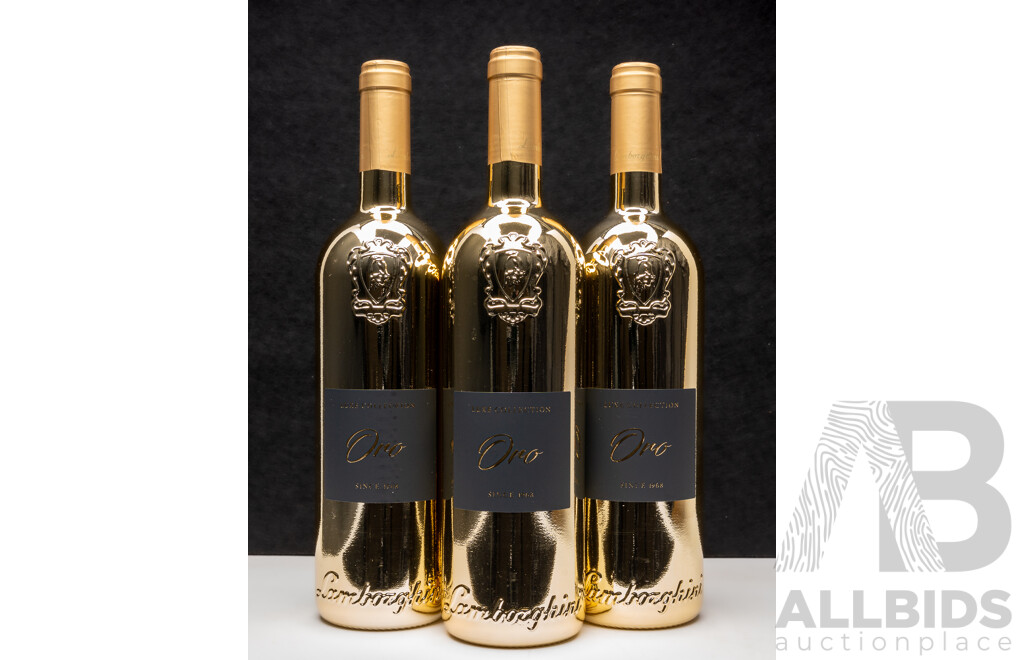 Lamborghini Luxe Oro Merlot Sangiovese 2016 750ml - Lot of 3 Bottles - Total RRP $597