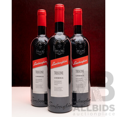 Lamborghini Trescone Cabernet Merlot Sangiovese 750ml - Lot of 3 Bottles - Total RRP $474