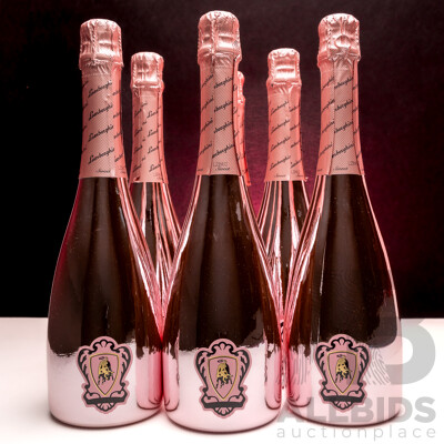 Lamborghini Zero Alcohol Organic Sparkling Rose 750ml - Case of 6 Bottles - Total RRP $774