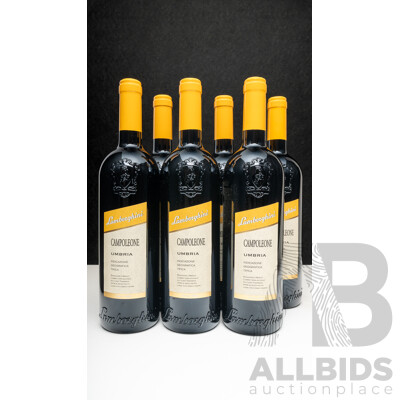 Lamborghini Campoleone Sangiovese Merlot 750ml - Case of 6 Bottles - Total RRP $894